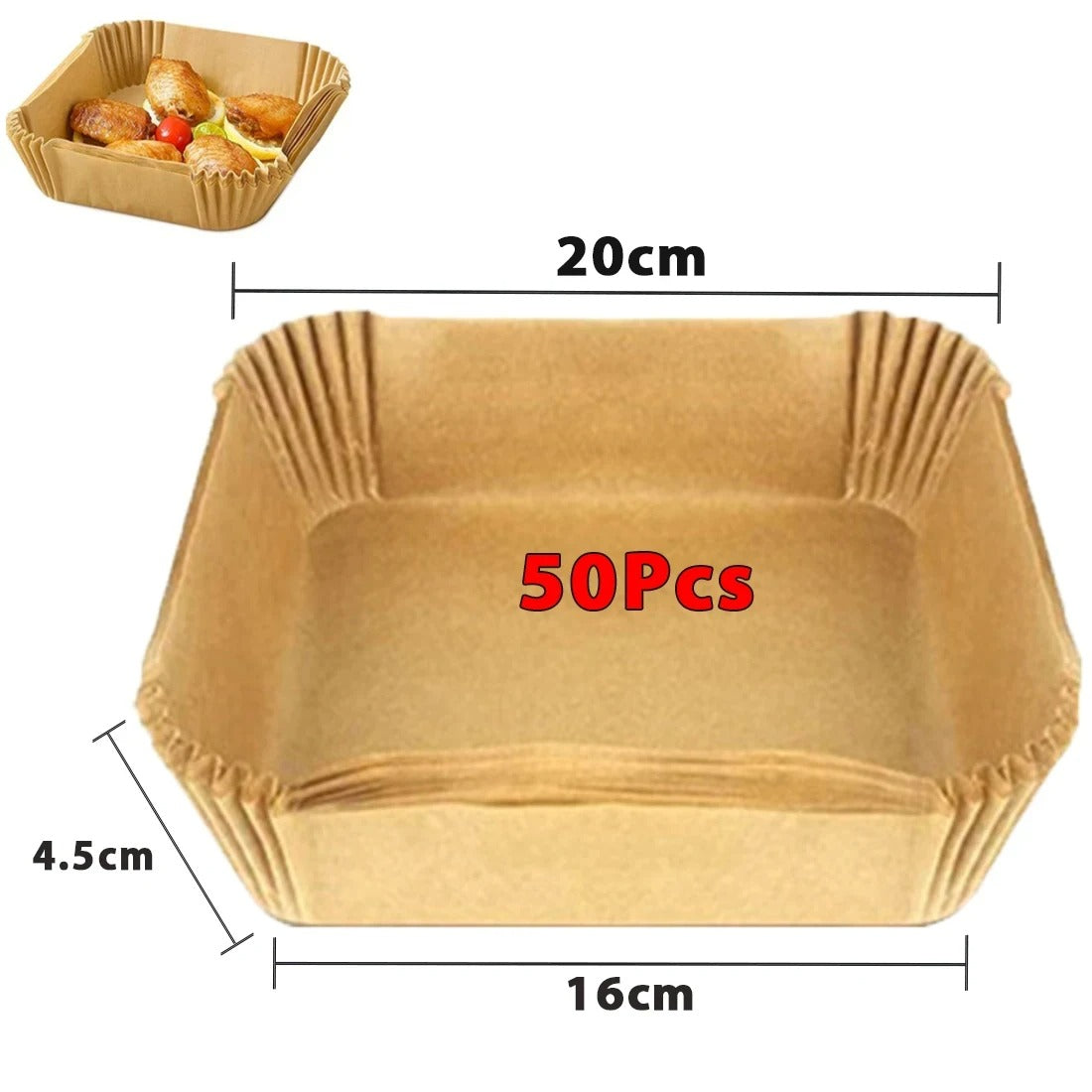 AVP PASSION: 50/100pcs Air Fryer Disposable Non-Stick Paper Liners