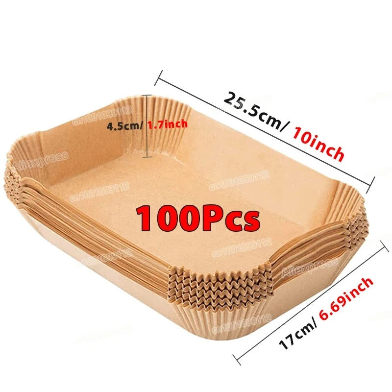 AVP PASSION: 50/100pcs Air Fryer Disposable Non-Stick Paper Liners