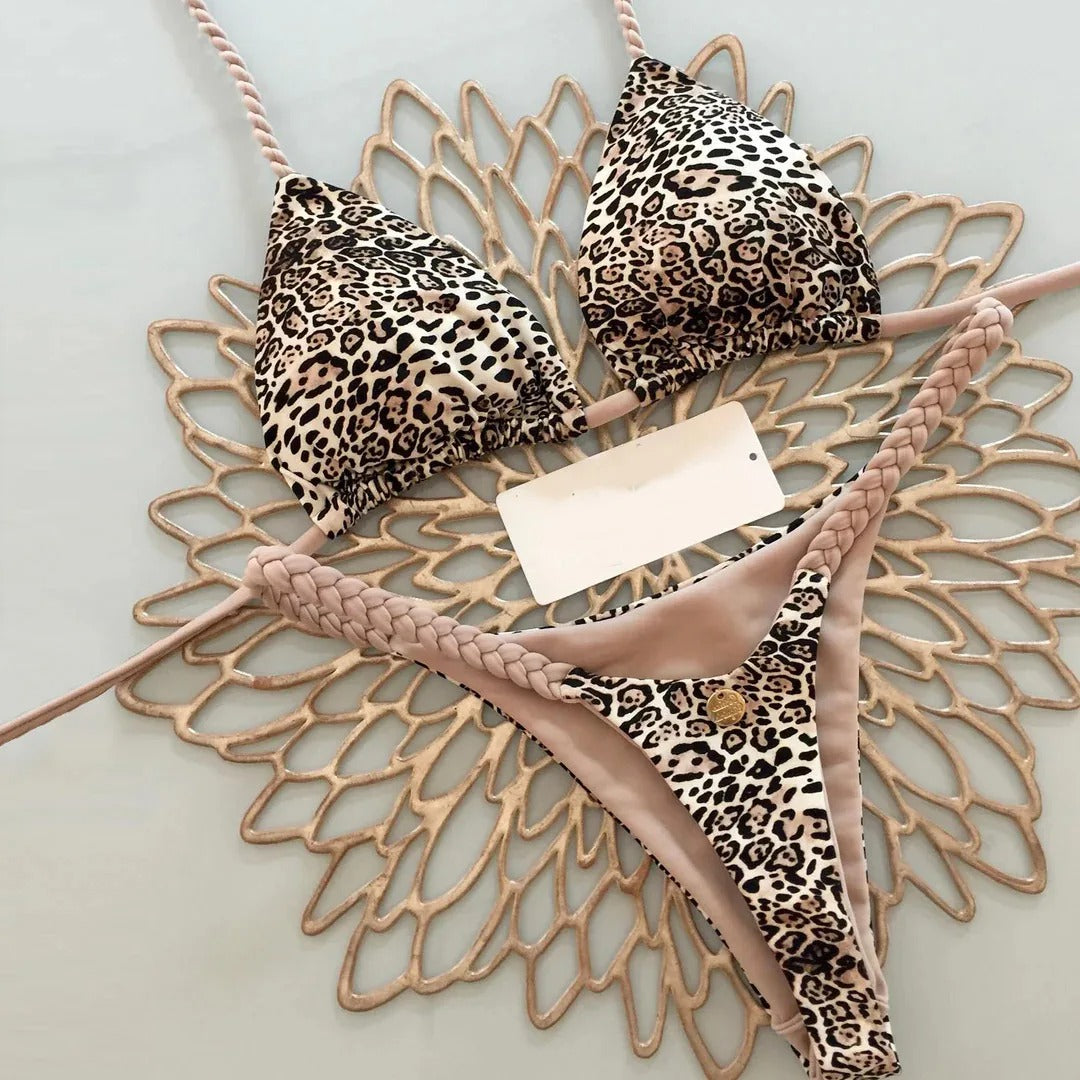 AVP PASSION : Ensemble bikini string imprimé à séchage rapide