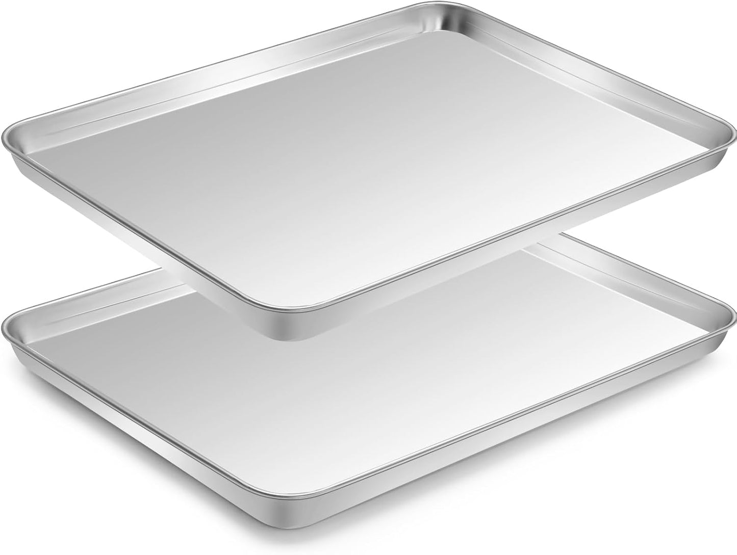 Plaques de cuisson en acier inoxydable – Lot de 2