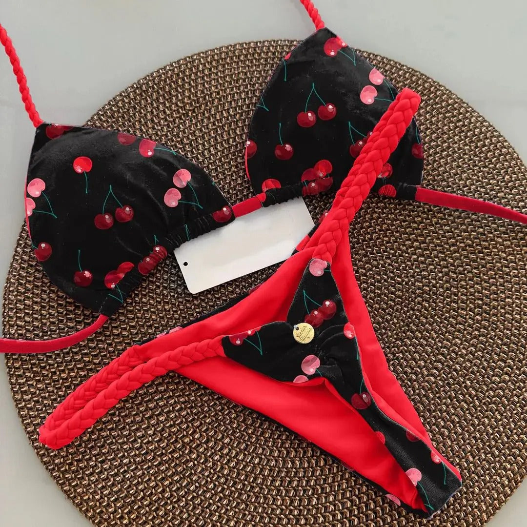 AVP PASSION : Ensemble bikini string imprimé à séchage rapide