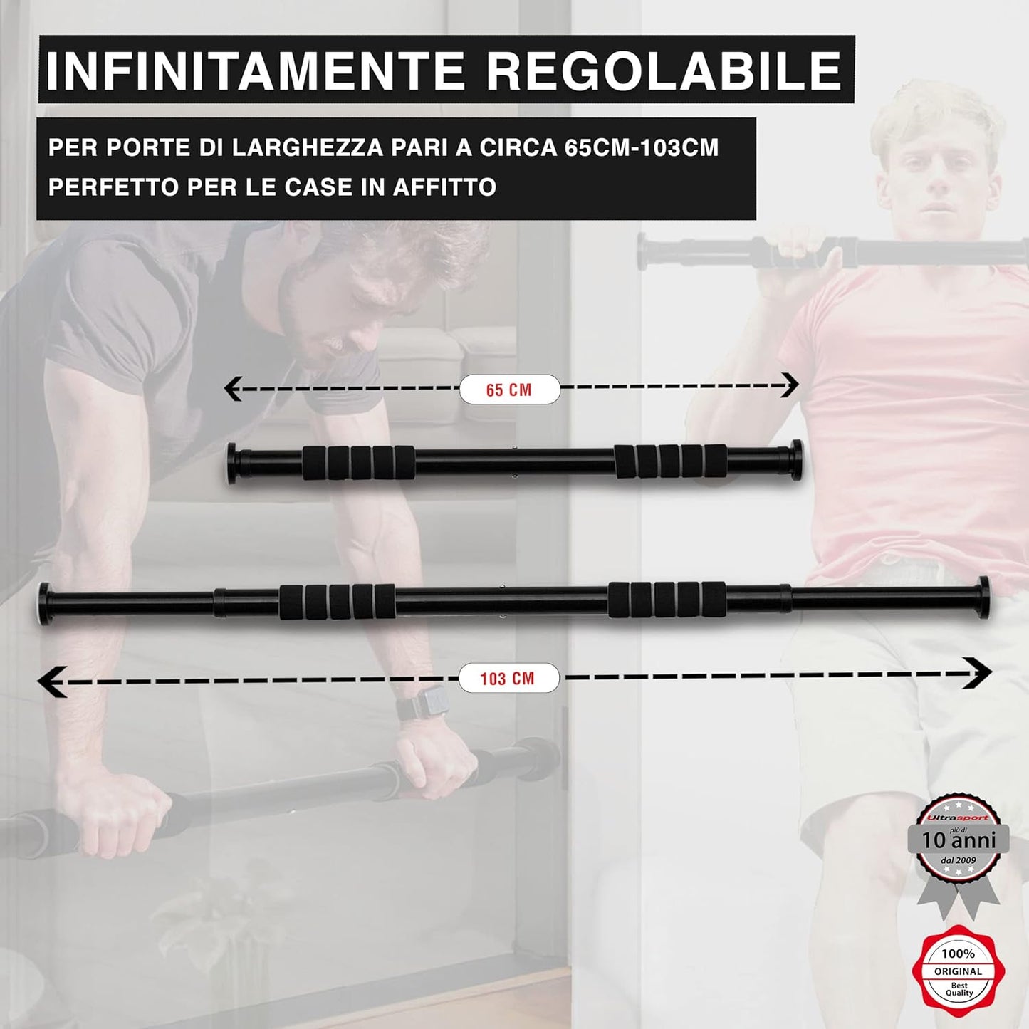 AVP PASSION Barre de Traction Réglable pour Porte