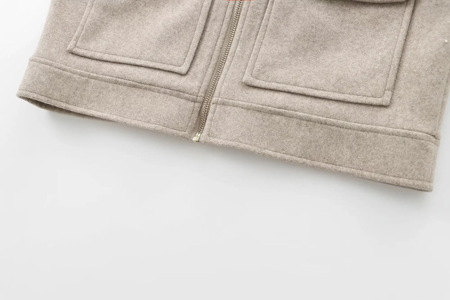 Veste Zippée Femme – Manteau Court Élégant d’Hiver