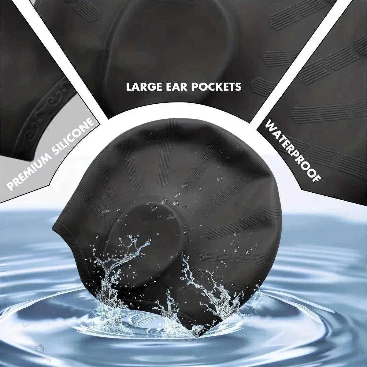 AVP PASSION: Silicone Swim Cap – Waterproof & Ear-Protective