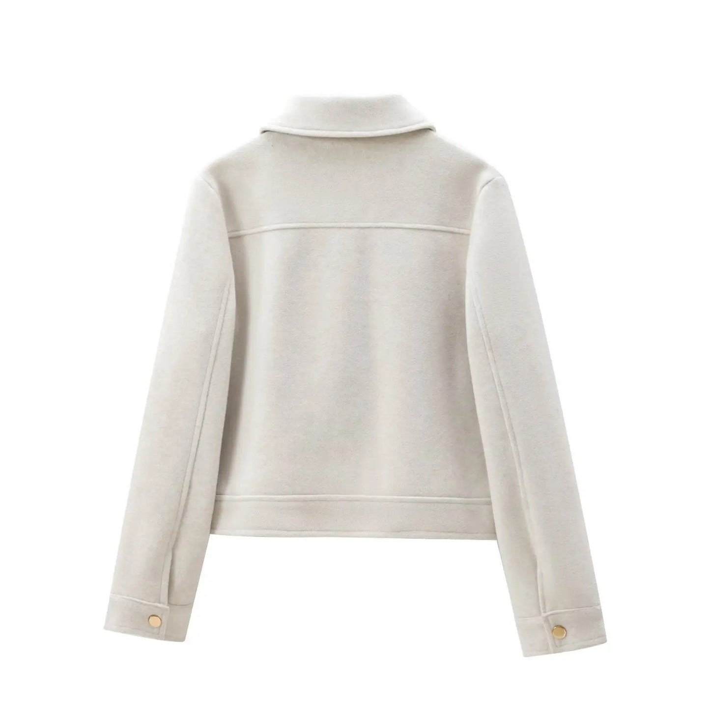 Veste Zippée Femme – Manteau Court Élégant d’Hiver