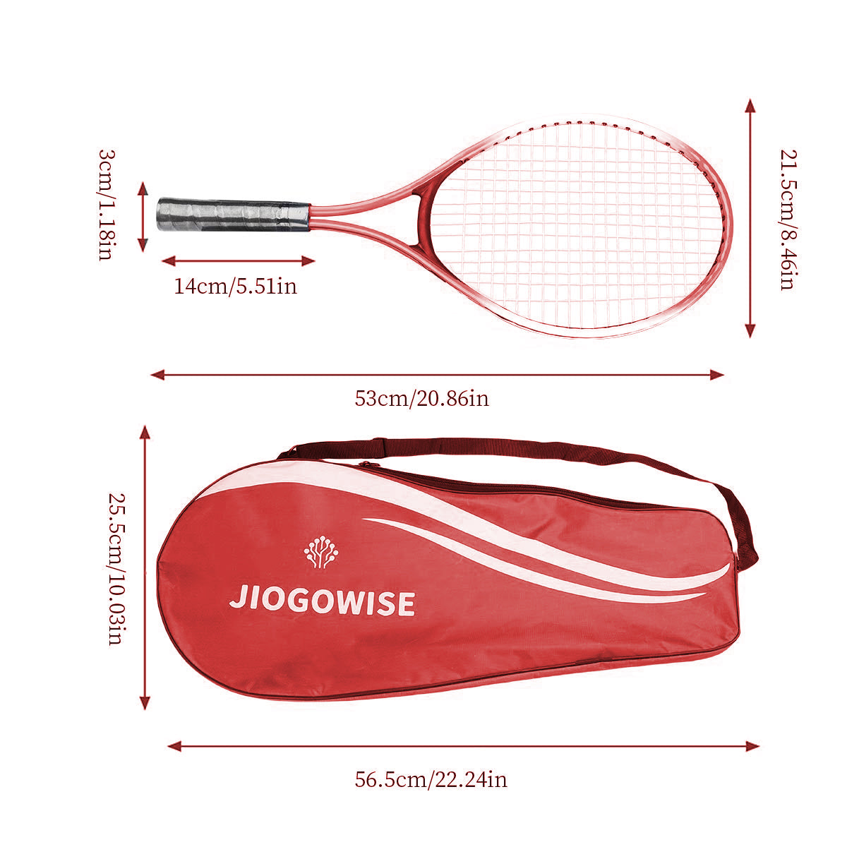 AVP PASSION: Beginner Tennis Racket Set (2pcs + Bag + Ball)