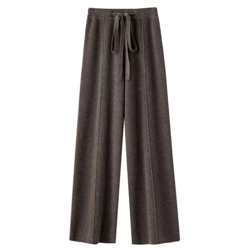 Pantalon Large Femme en Laine Mérinos – Doux & Chaud Automne/Hiver
