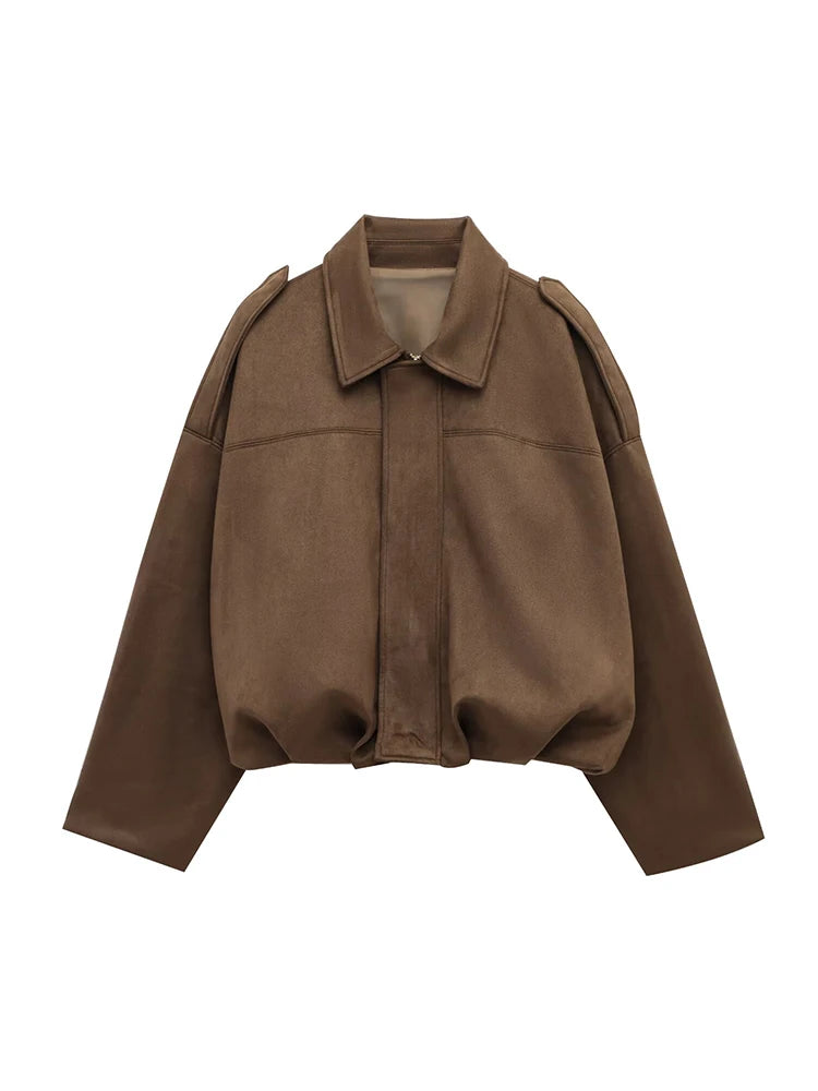 Veste Bomber Oversize Vintage Femme – Vert Chic 2025