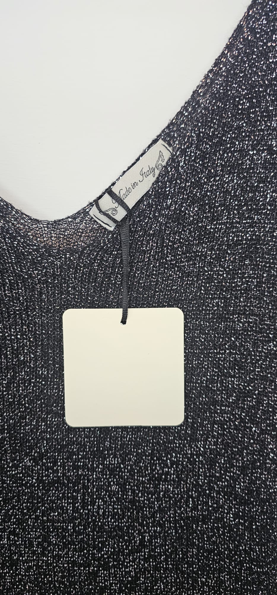 AVP PASSION Top brillant femme maille lurex fabriqué en Italie viscose polyester