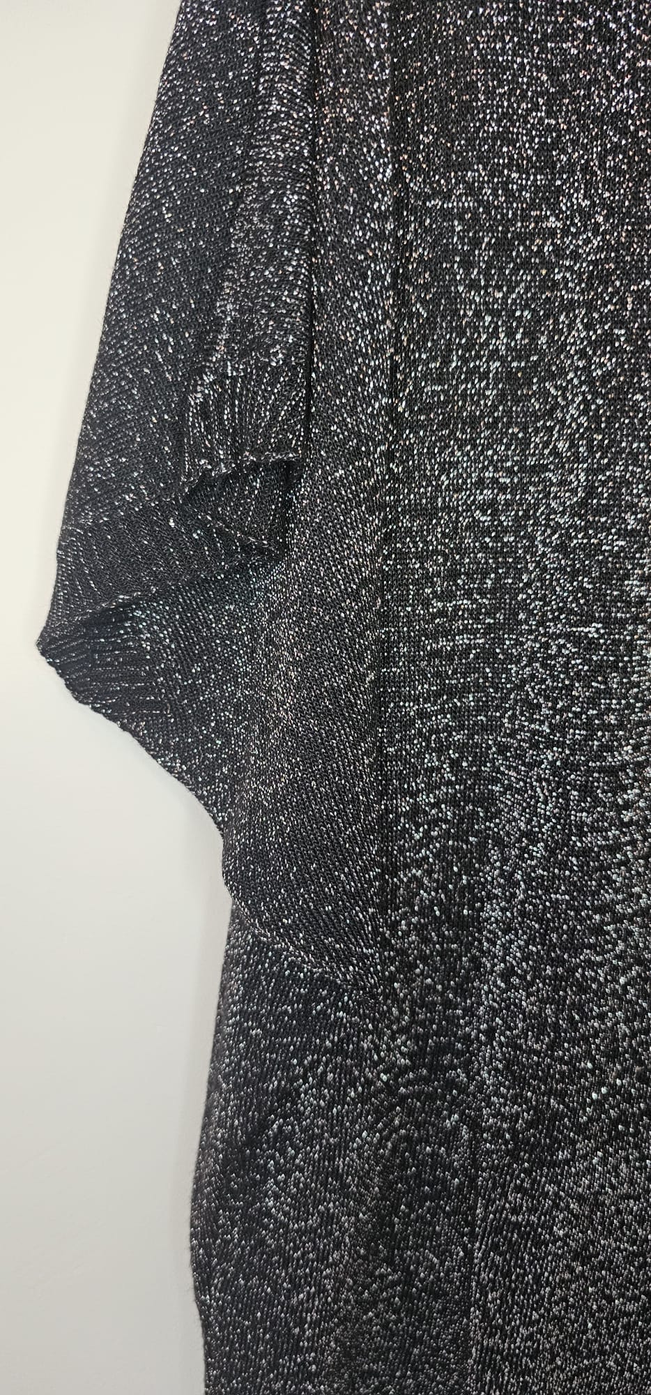 Cardigan en Maille Noire Orné de Sequins Hauts de Luxe