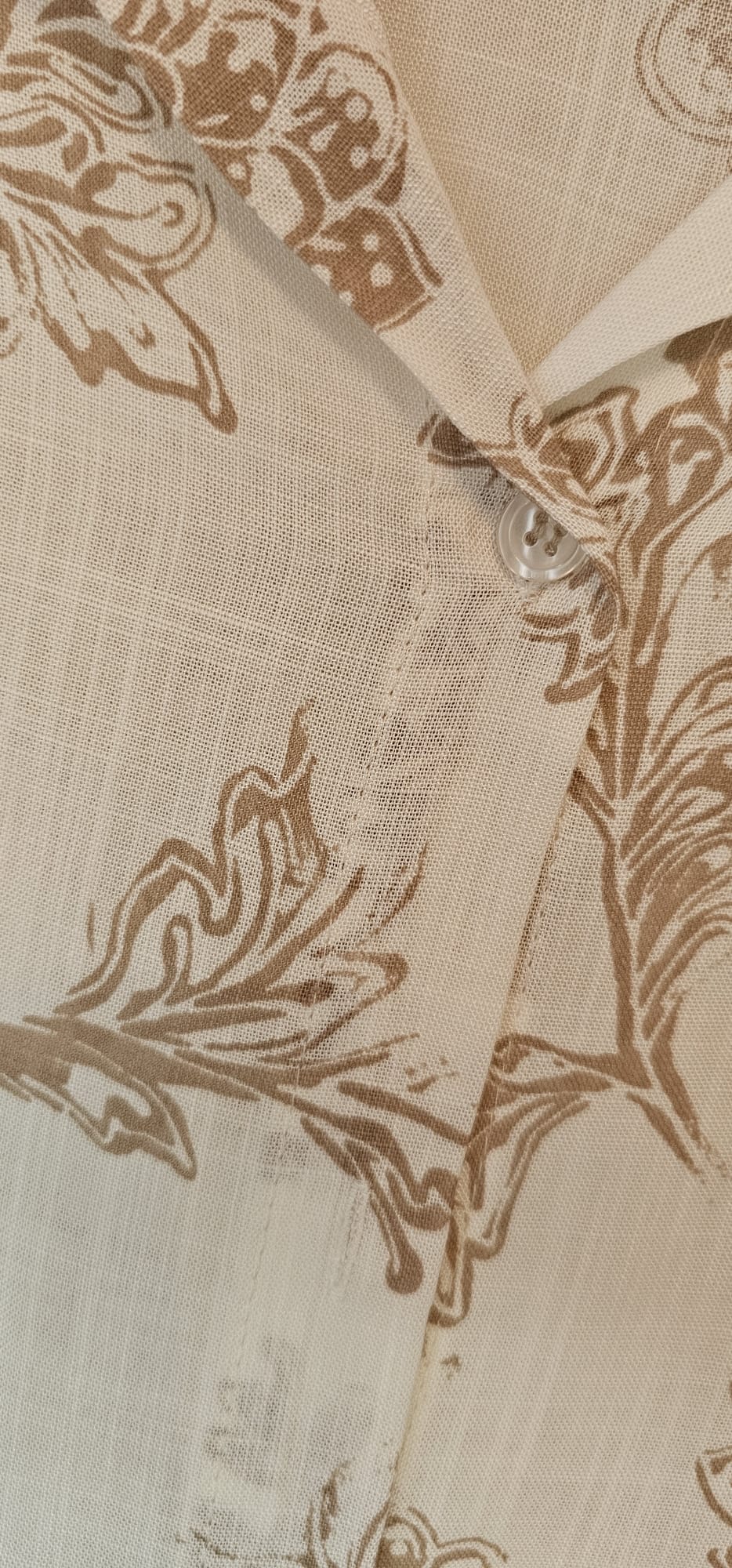 Chemise femme élégante été en viscose et lin légère et respirante