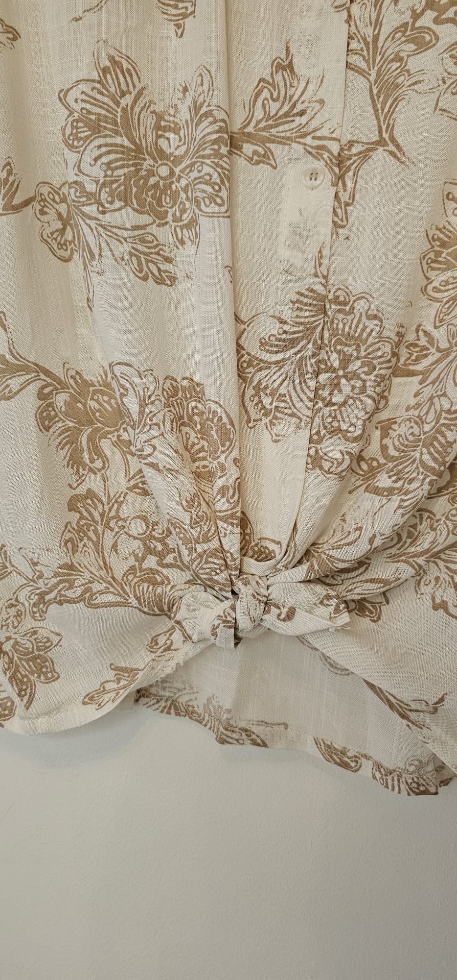 Chemise femme élégante été en viscose et lin légère et respirante