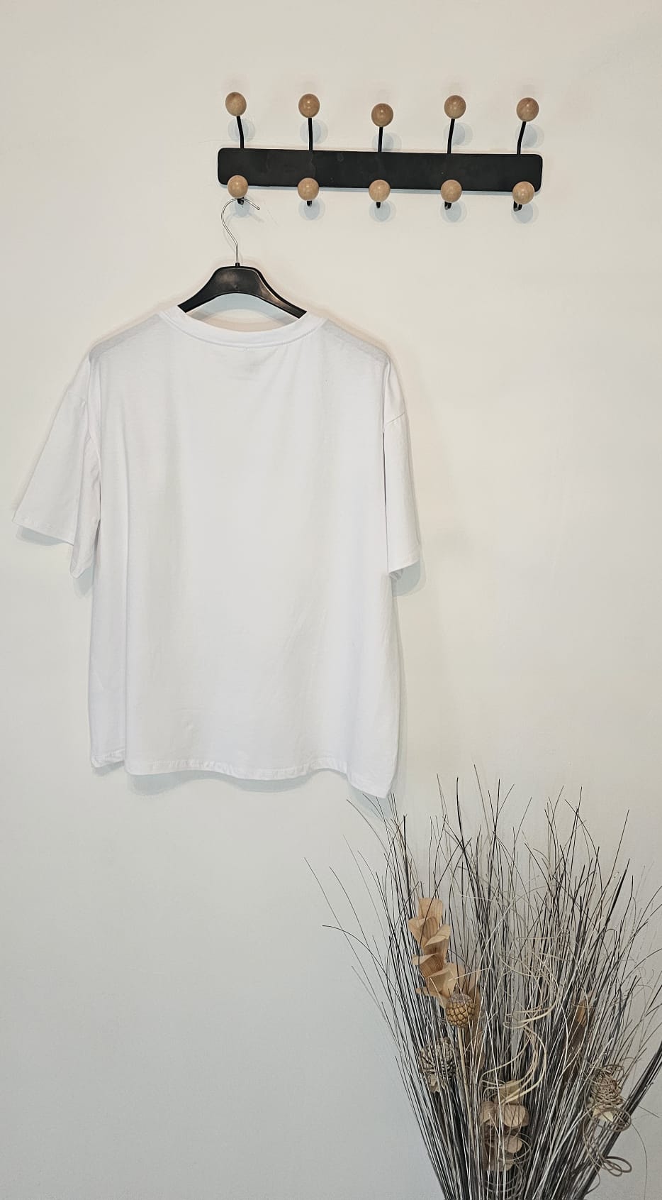T-shirt Femme Perles – Blanc – 100% Coton – Élégant et Décontracté – Taille Unique