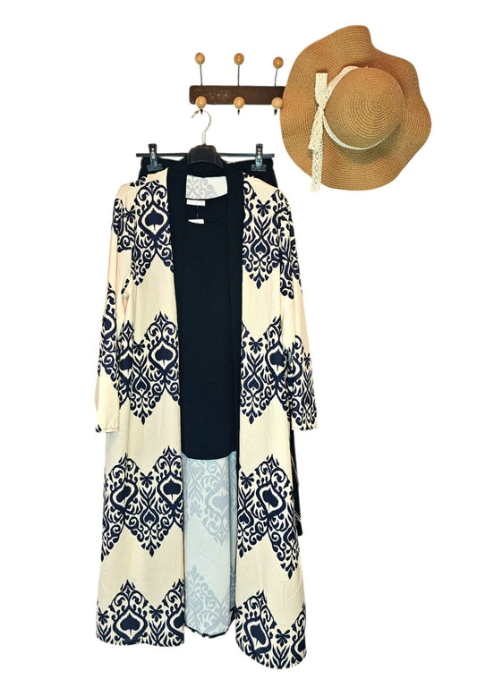 AVP PASSION – Ensemble 3 Pièces Kimono Imprimé