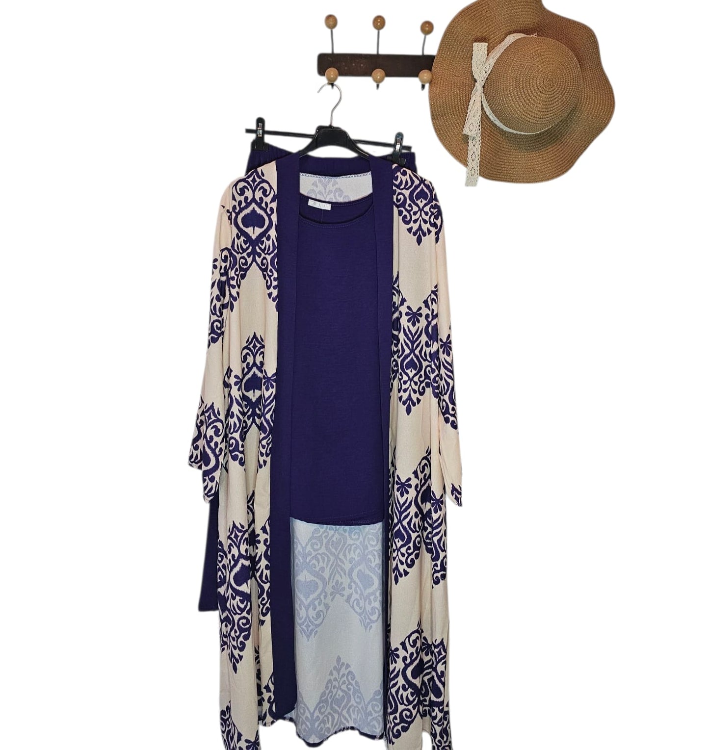 AVP PASSION – Ensemble 3 Pièces Kimono Imprimé