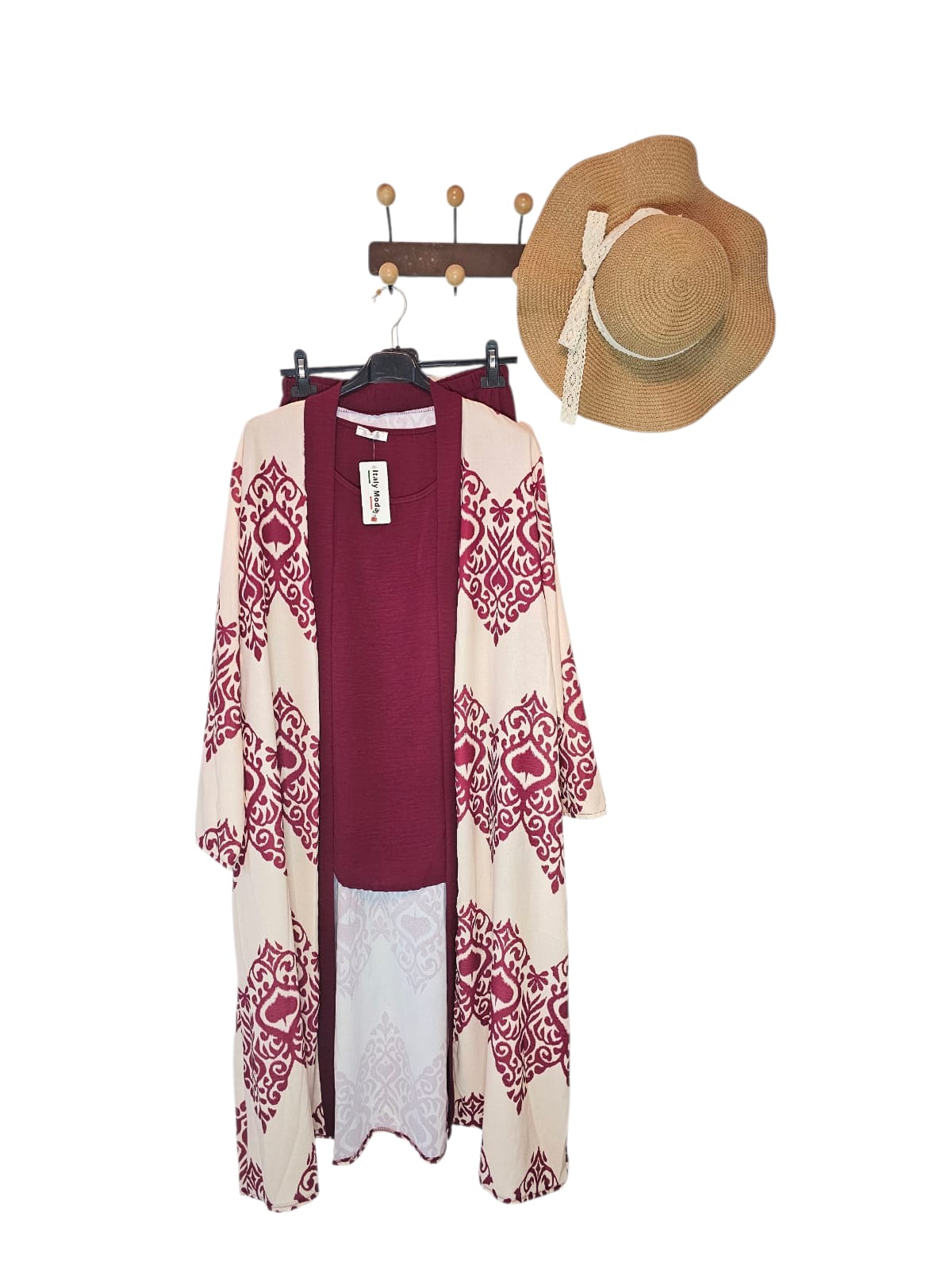 AVP PASSION – Ensemble 3 Pièces Kimono Imprimé
