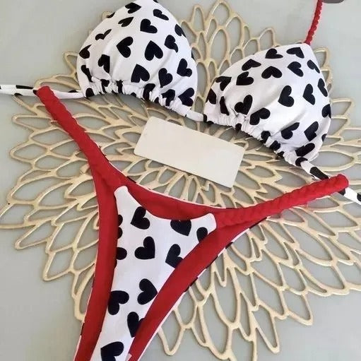 AVP PASSION : Ensemble bikini string imprimé à séchage rapide
