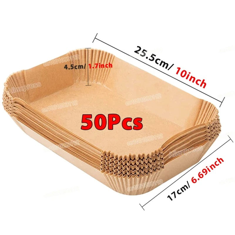 AVP PASSION: 50/100pcs Air Fryer Disposable Non-Stick Paper Liners