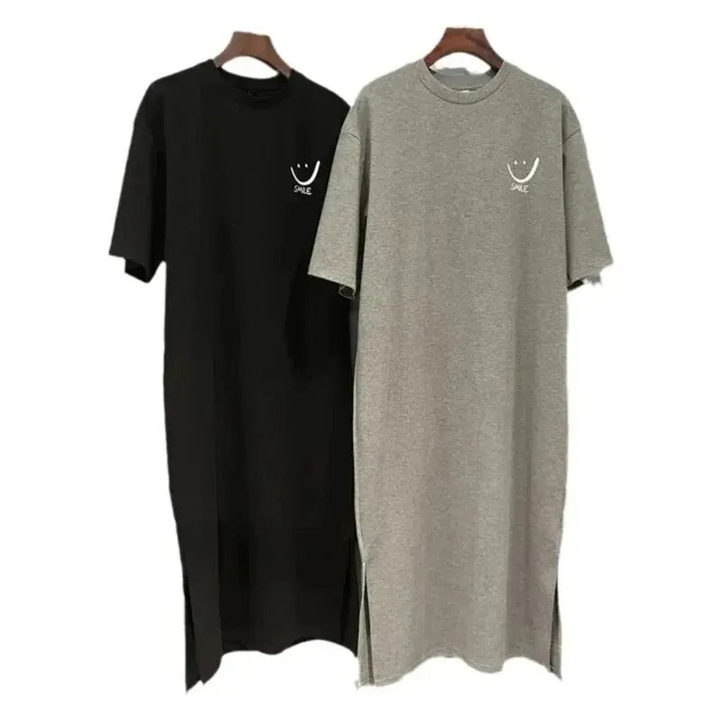 AVP PASSION: Casual Letter Print T-Shirt Dress