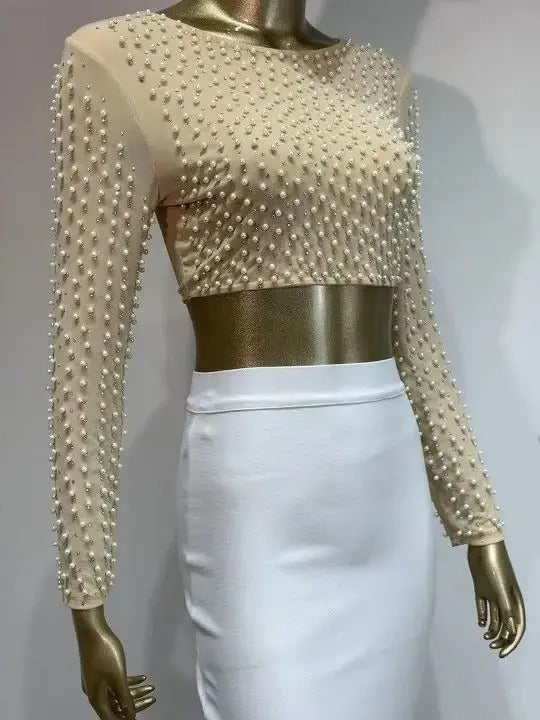 AVP PASSION: Mesh Crystal Studded Bandage Set