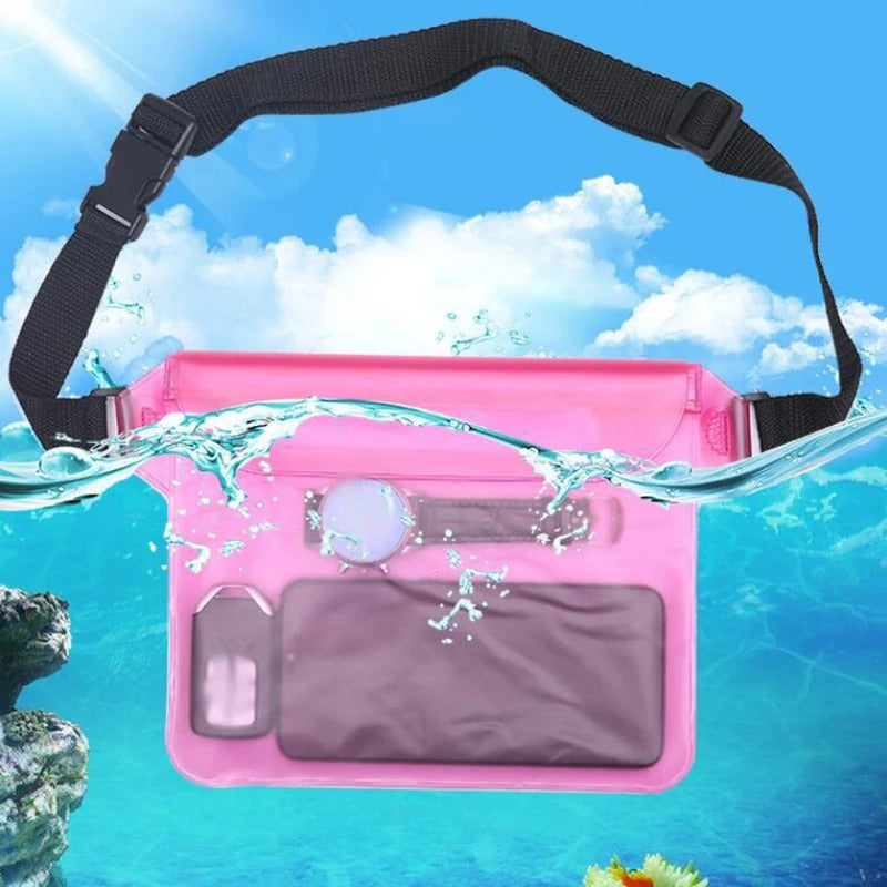 AVP PASSION: Waterproof Waist & Shoulder Dry Bag for Swimming, Diving, Skiing & Beach Adventures