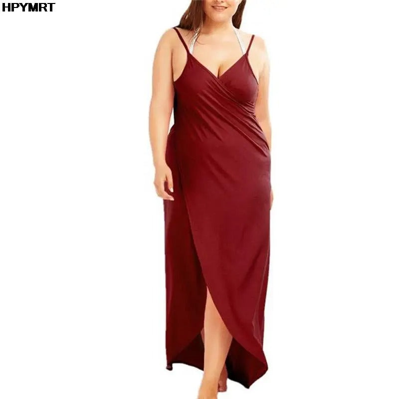 AVP PASSION: Backless Wrap Beach Dress with Spaghetti Straps