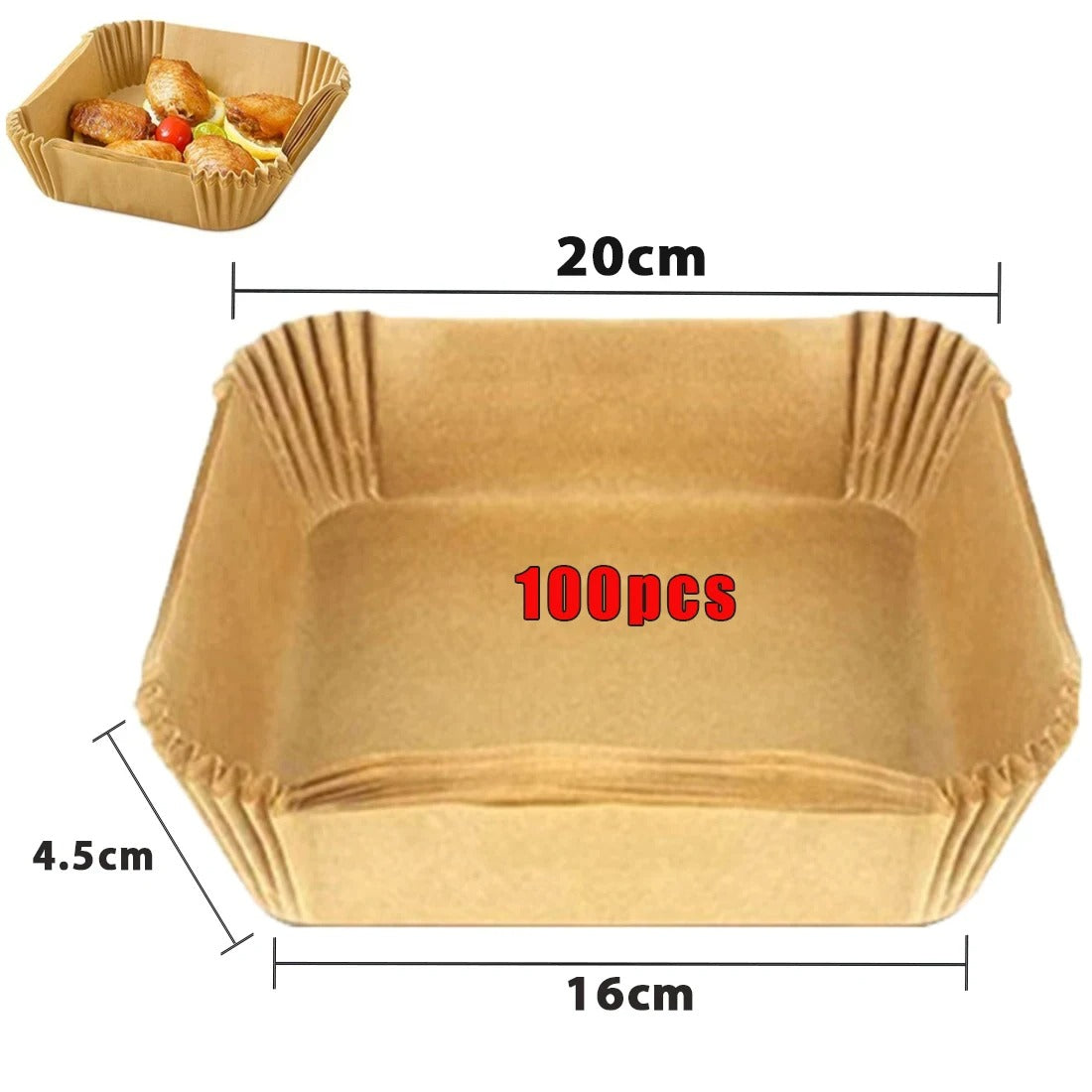 AVP PASSION: 50/100pcs Air Fryer Disposable Non-Stick Paper Liners