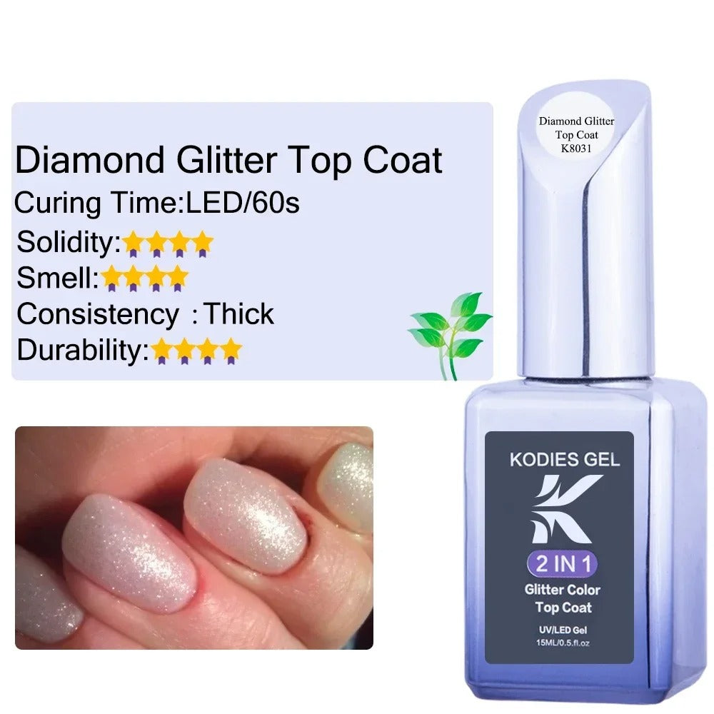 AVP PASSION: Titanium No-Wipe Super Shine UV Gel Top Coat