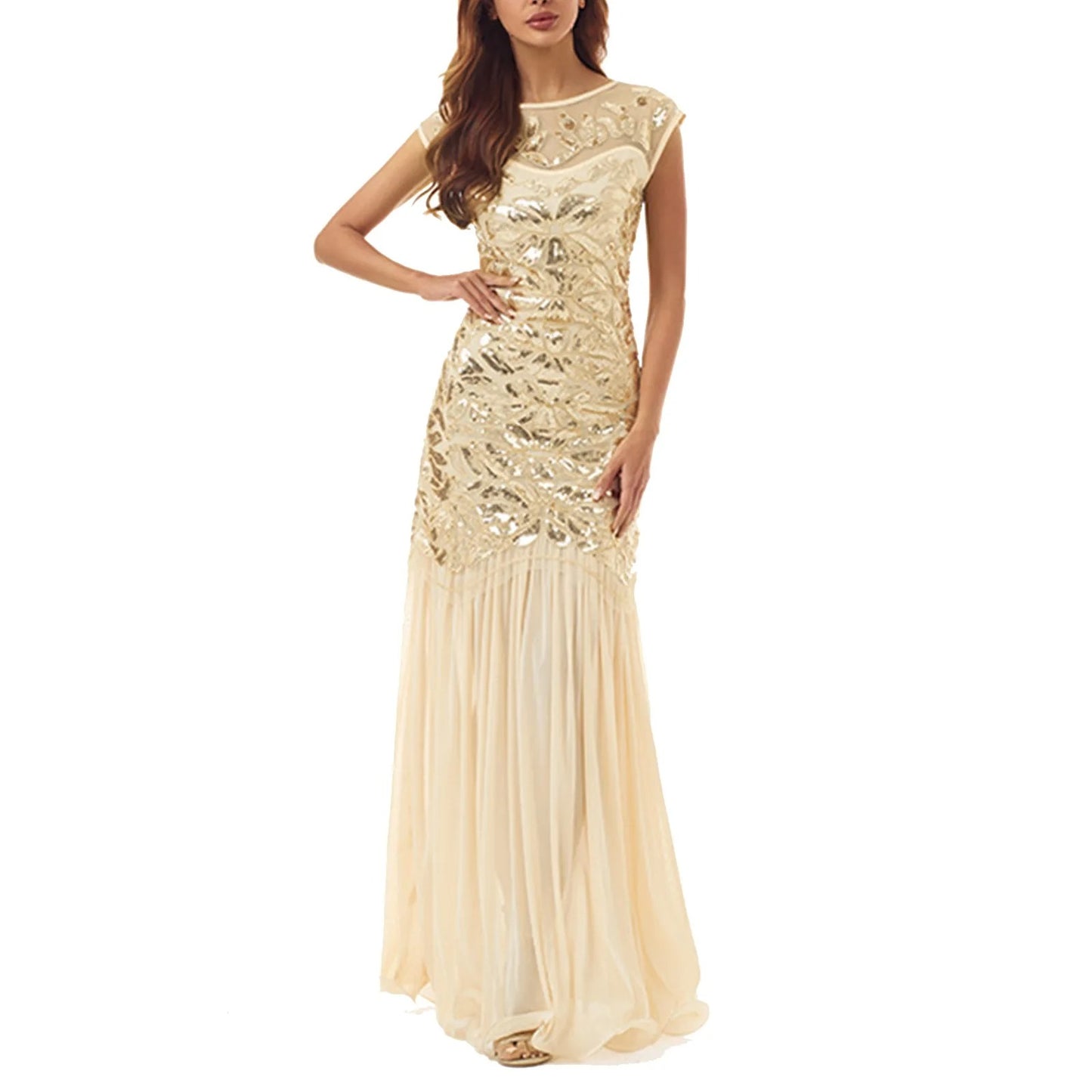 AVP PASSION: 1920s Sequin Beaded Flapper Evening Dress