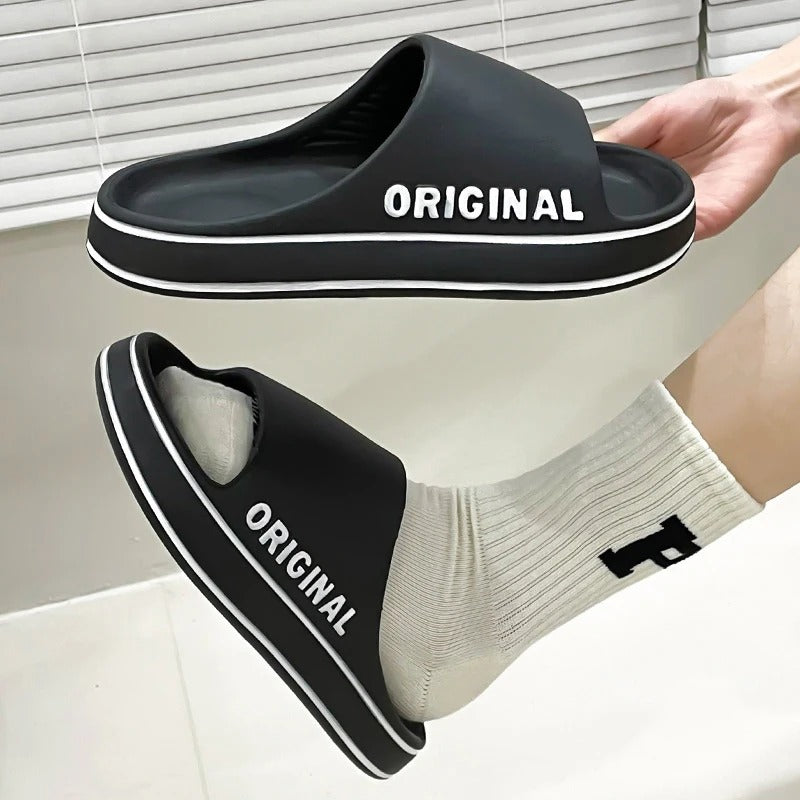 AVP PASSION: Anti-Slip Letter Print EVA Slides