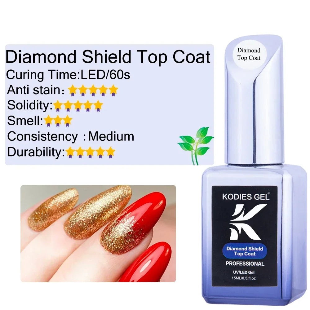 AVP PASSION: Titanium No-Wipe Super Shine UV Gel Top Coat