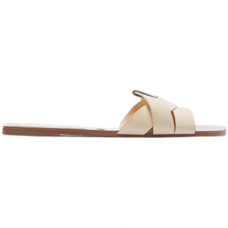 AVP PASSION: Elegant Flat Fish Mouth Slippers