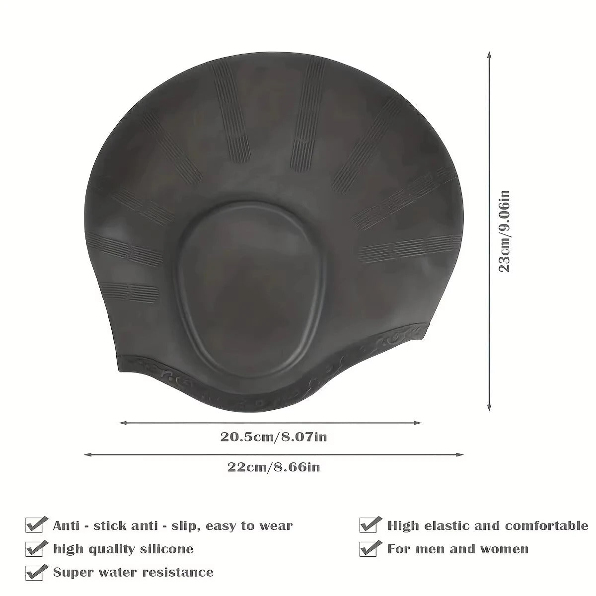 AVP PASSION: Silicone Swim Cap – Waterproof & Ear-Protective