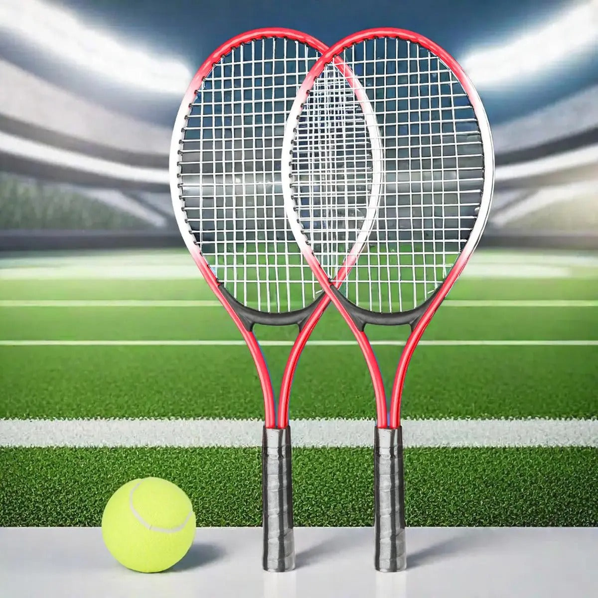 AVP PASSION: Juego de raquetas de tenis para principiantes (2 piezas + bolsa + pelota)