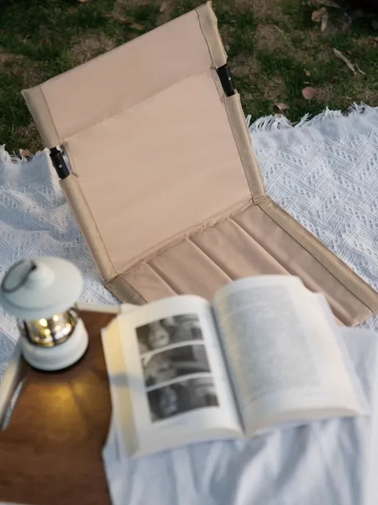 AVP PASSION : Chaise de camping pliable ultralégère avec dossier et coussin pour l'extérieur, la plage et le jardin