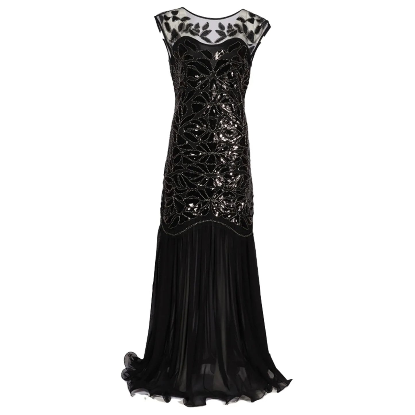 AVP PASSION: 1920s Sequin Beaded Flapper Evening Dress