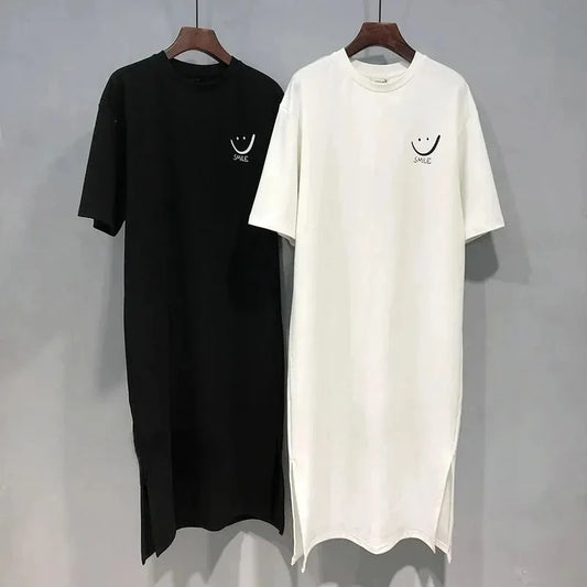 AVP PASSION: Casual Letter Print T-Shirt Dress