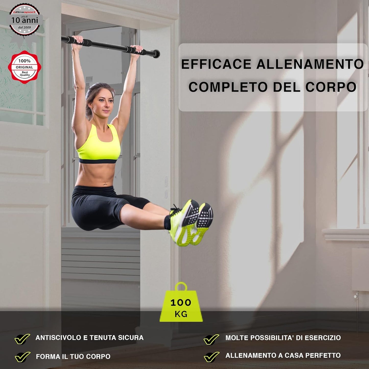 AVP PASSION Barre de Traction Réglable pour Porte