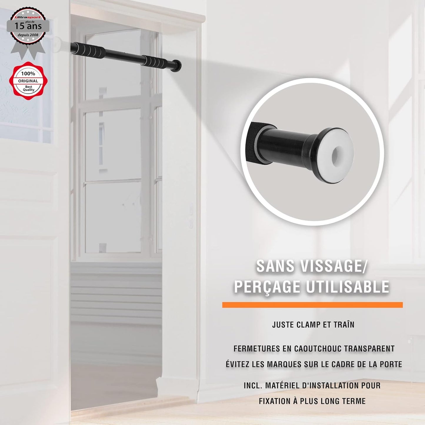 AVP PASSION Barre de Traction Réglable pour Porte