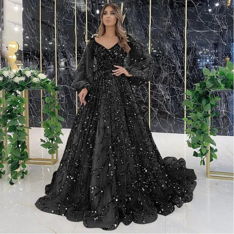 AVP PASSION: Gold Beaded Queen’s Evening Gown