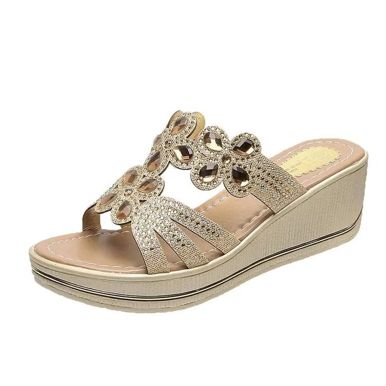 AVP PASSION: Boho Wedge Slide Sandals