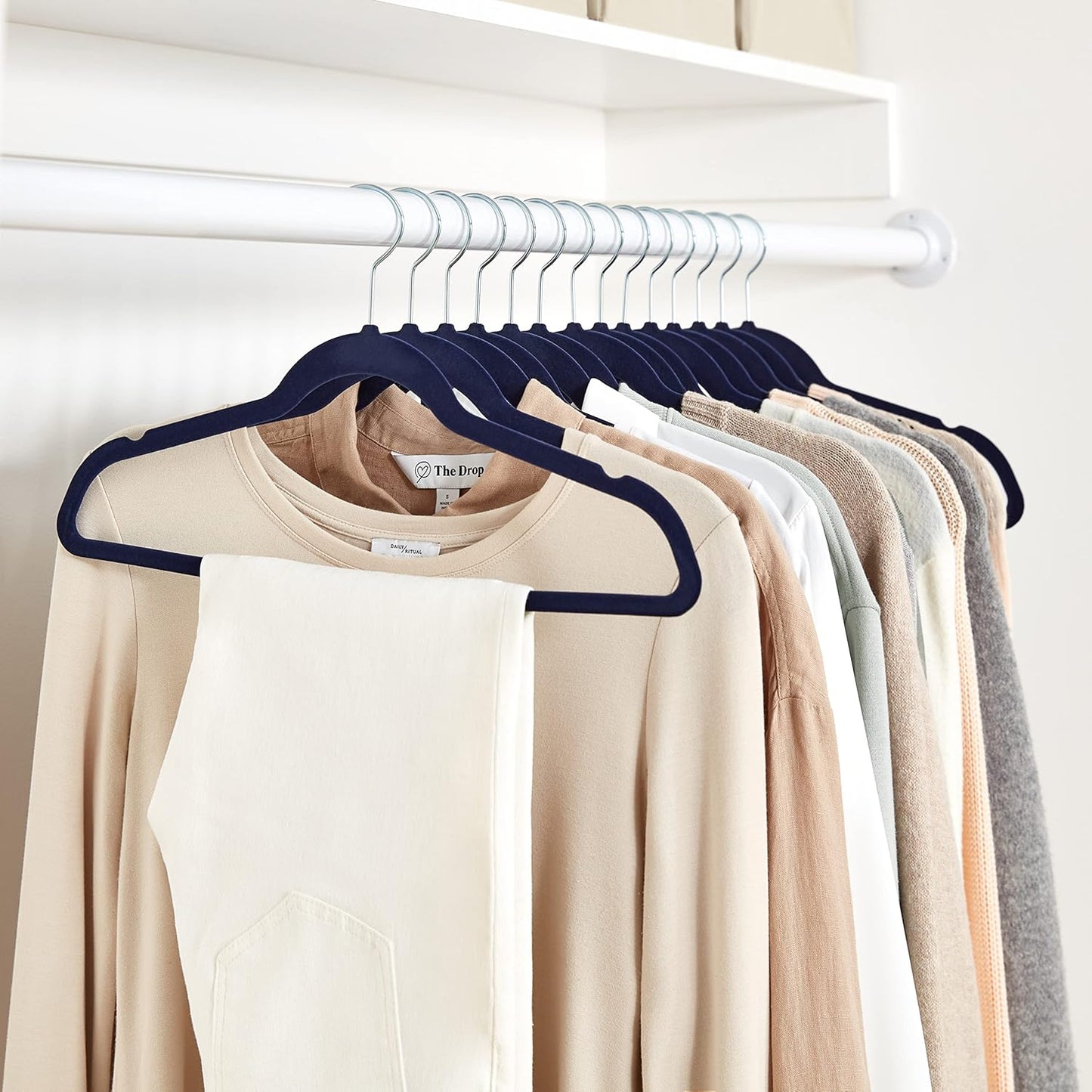 Cintres Minces Antidérapants en Velours pour Costumes