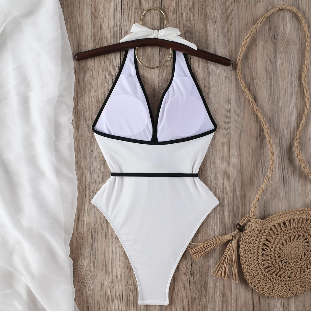AVP PASSION: Floral Halter One-Piece Swimsuit