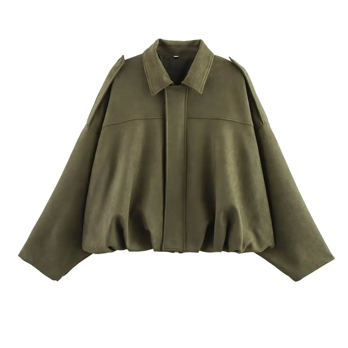 Veste Bomber Oversize Vintage Femme – Vert Chic 2025
