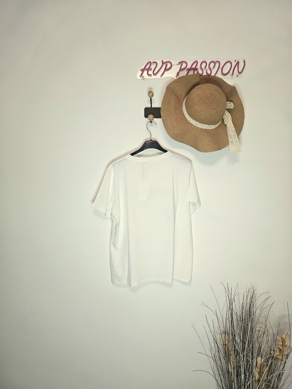 T-shirt blanc imprimé citron “Lemon Tarte” – coton doux – taille unique S à XL