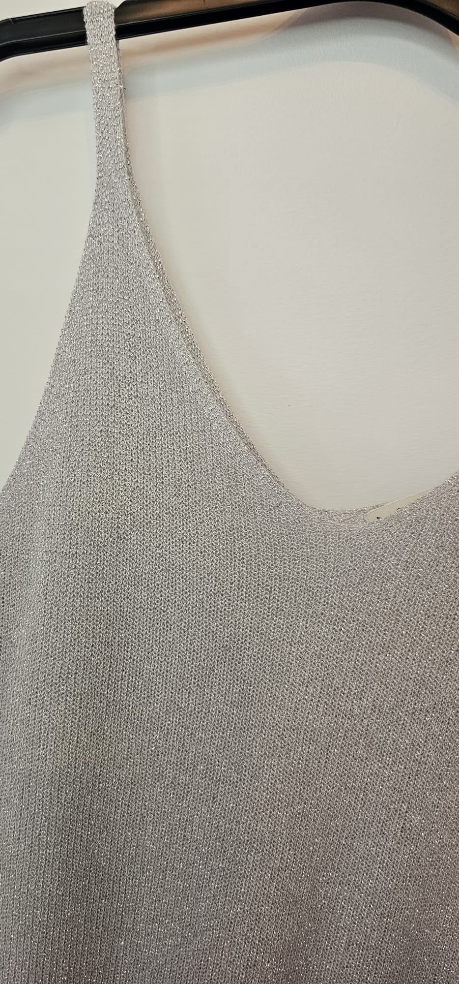 AVP PASSION Top brillant femme maille lurex fabriqué en Italie viscose polyester