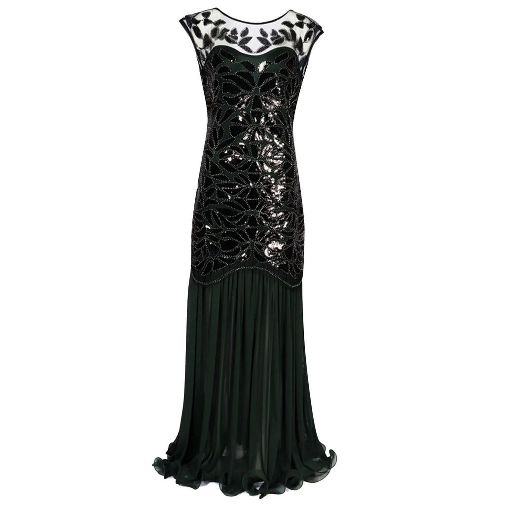 AVP PASSION: 1920s Sequin Beaded Flapper Evening Dress