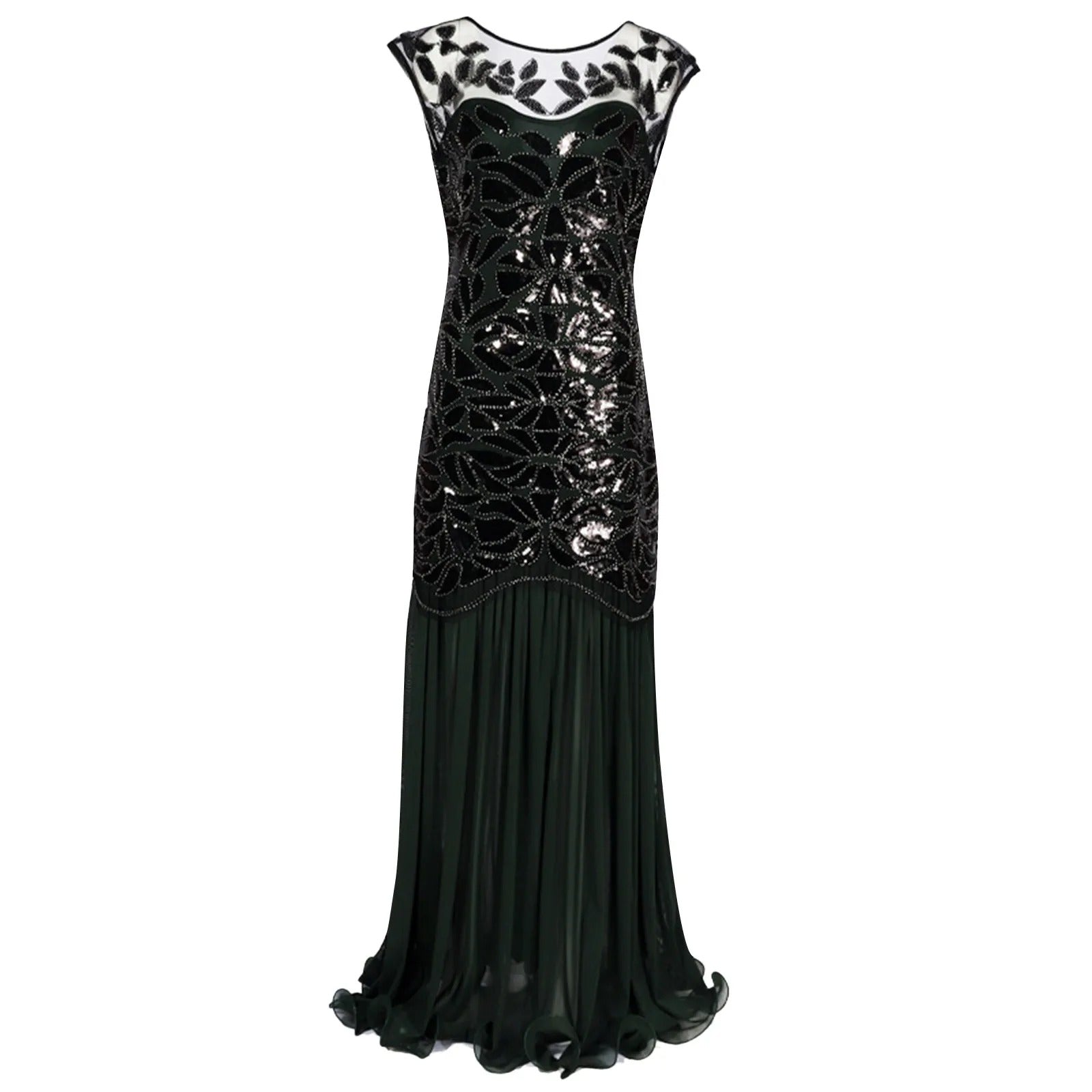 AVP PASSION: 1920s Sequin Beaded Flapper Evening Dress