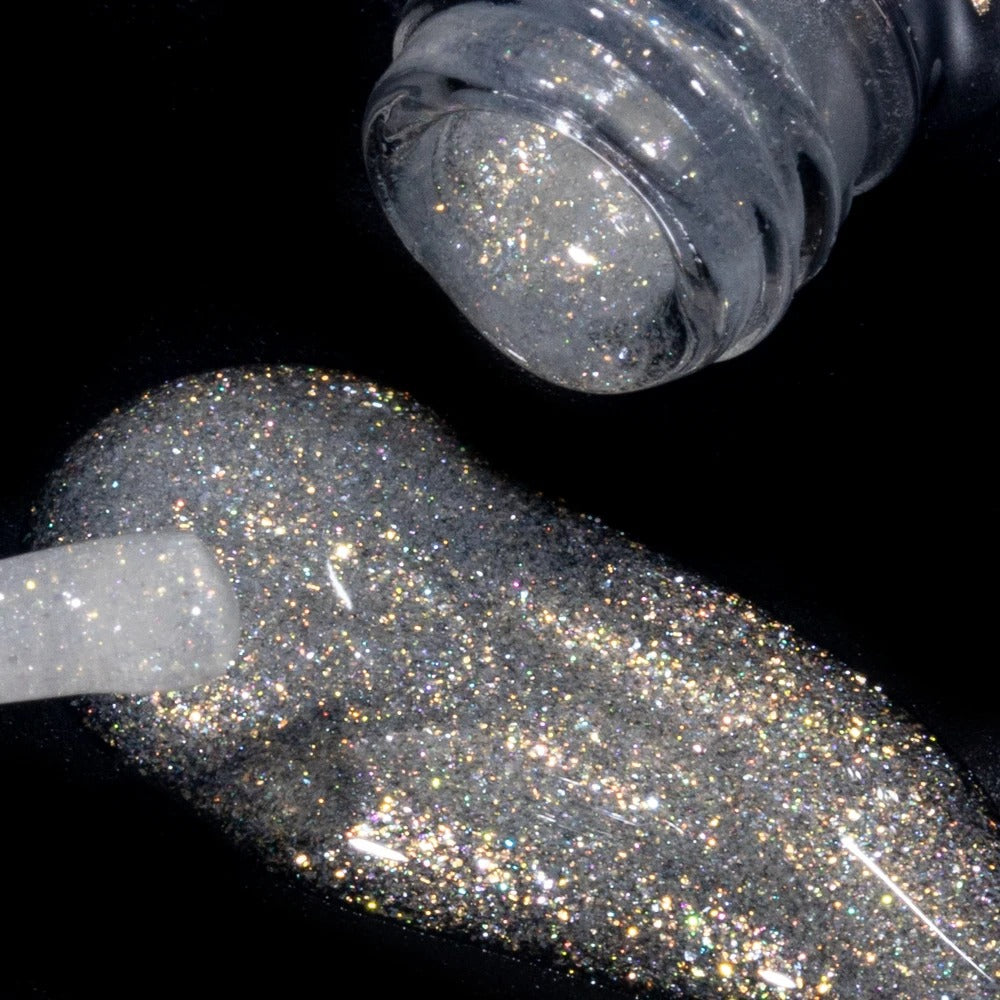AVP PASSION: Diamond No-Wipe UV Glitter Top Coat Gel Polish (15ML)