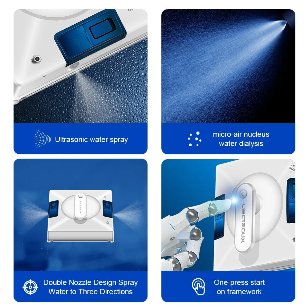 AVP PASSION: Liectroux Window Cleaning Robot with Dual Spray